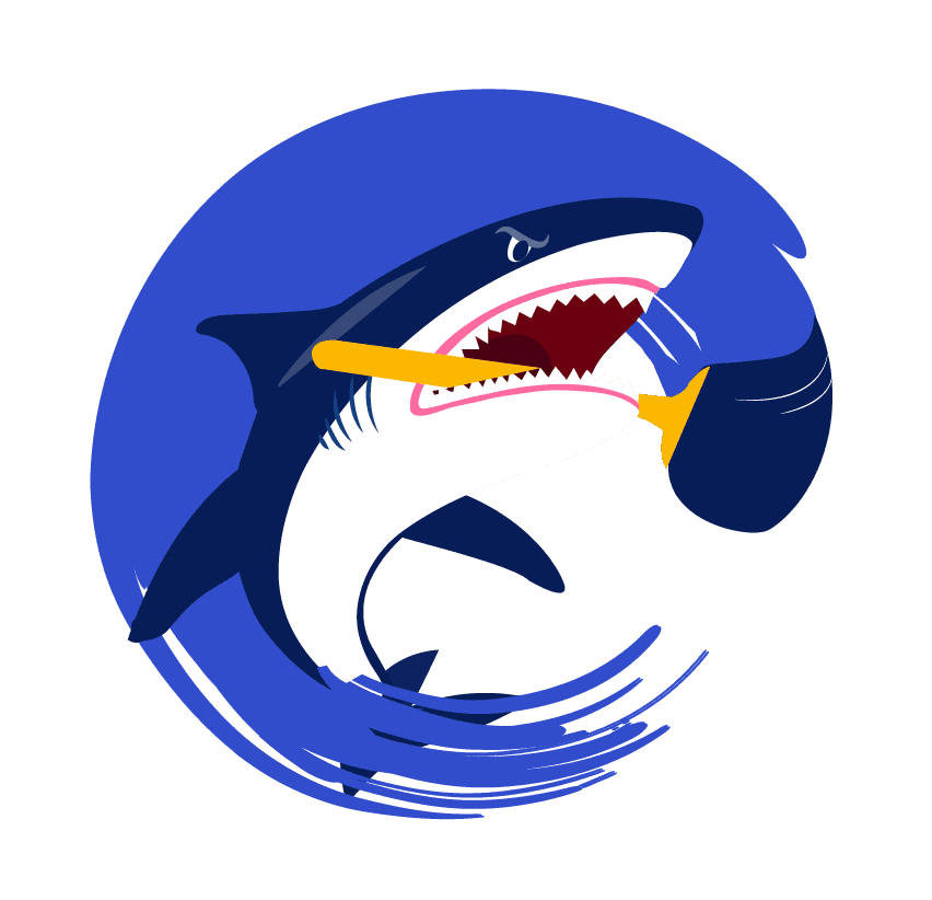 Tyburon Painting Shark Mascot